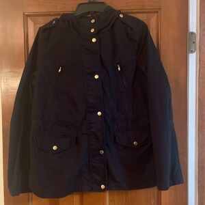 Love Tree Black Utility Jacket Size Large